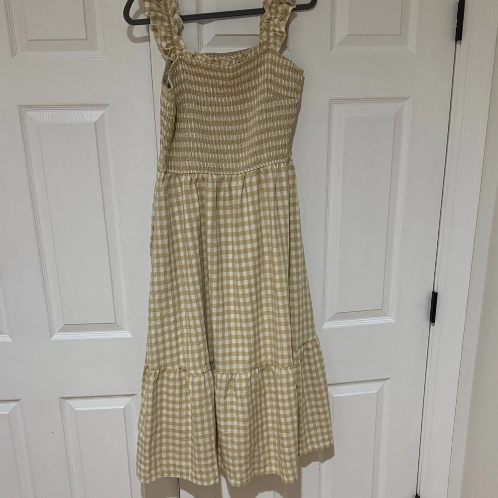 PrettyGarden Yellow Checkered Dress - Picture 6 of 10